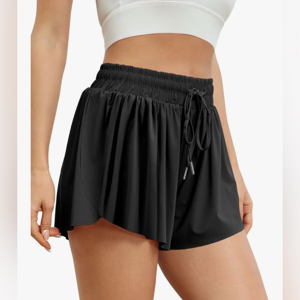 Automet Women’s Black Casual Athletic Shorts XL NWOT‎